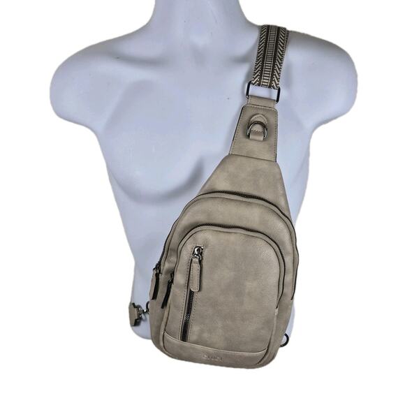 CLUCI Small Sling Bag for Women Crossbody Faux Leather Trendy Waist Packs - Picture 4 of 14